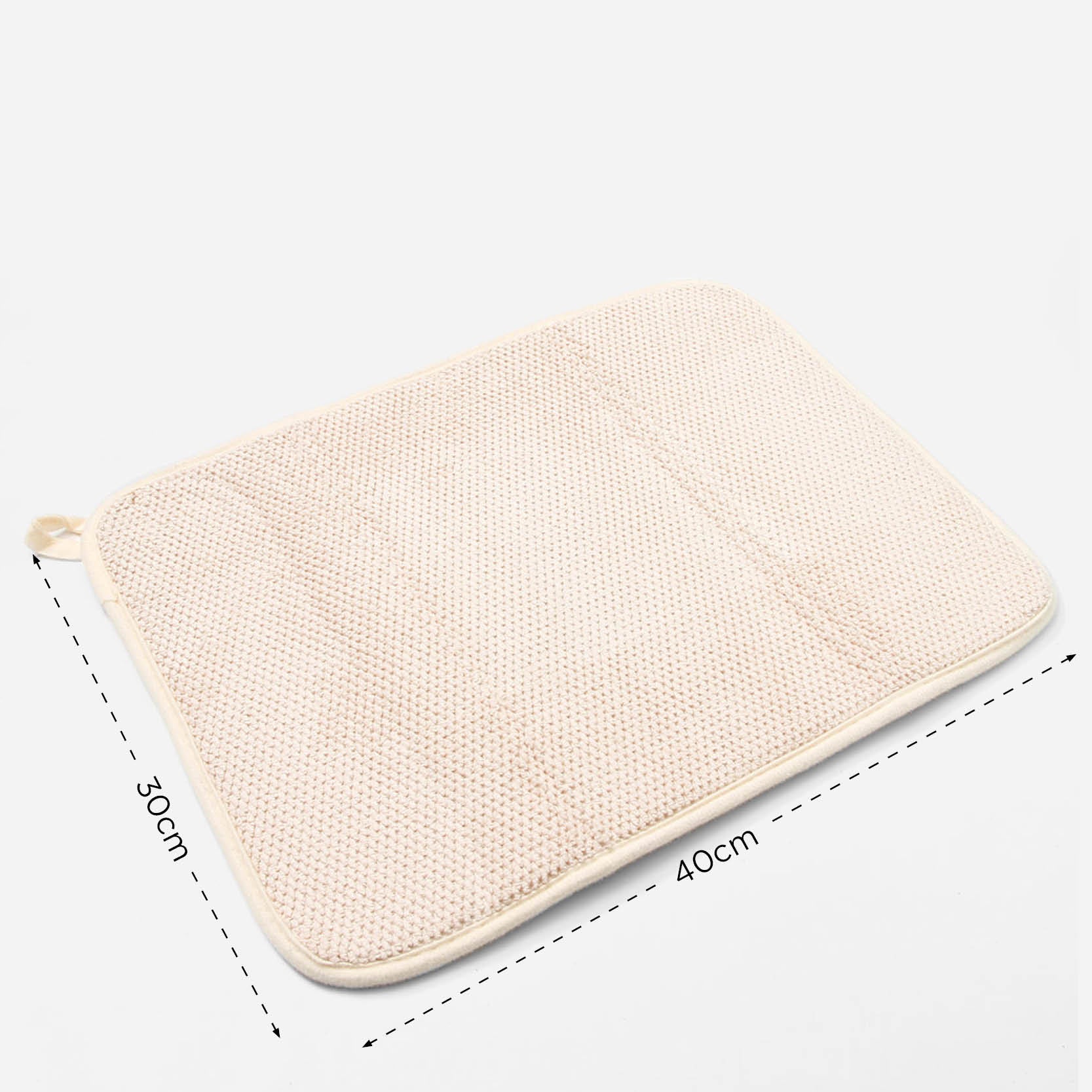 Hosh Dish Drying Mat (Beige) - 30x40cm