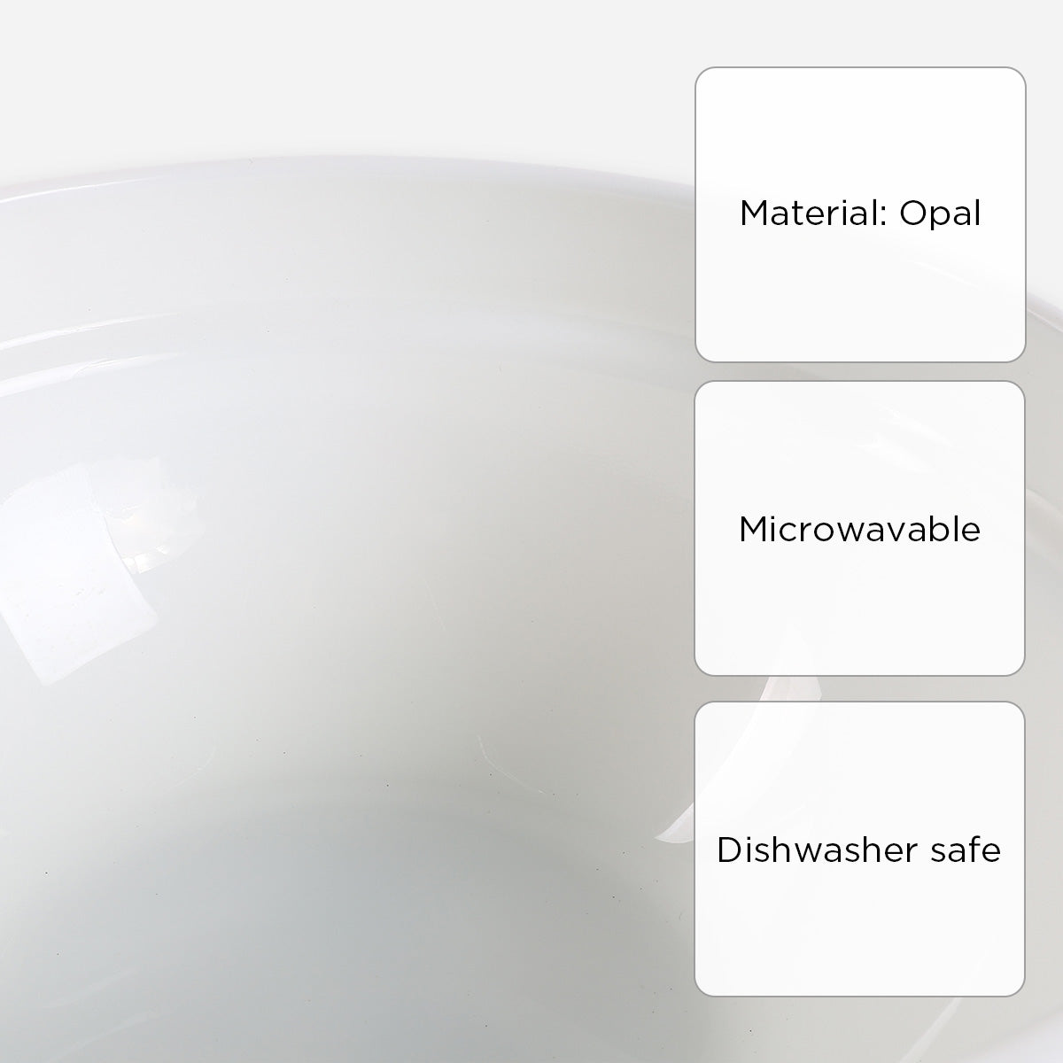 Bellagio Stackable Bowl (White) - 7in.