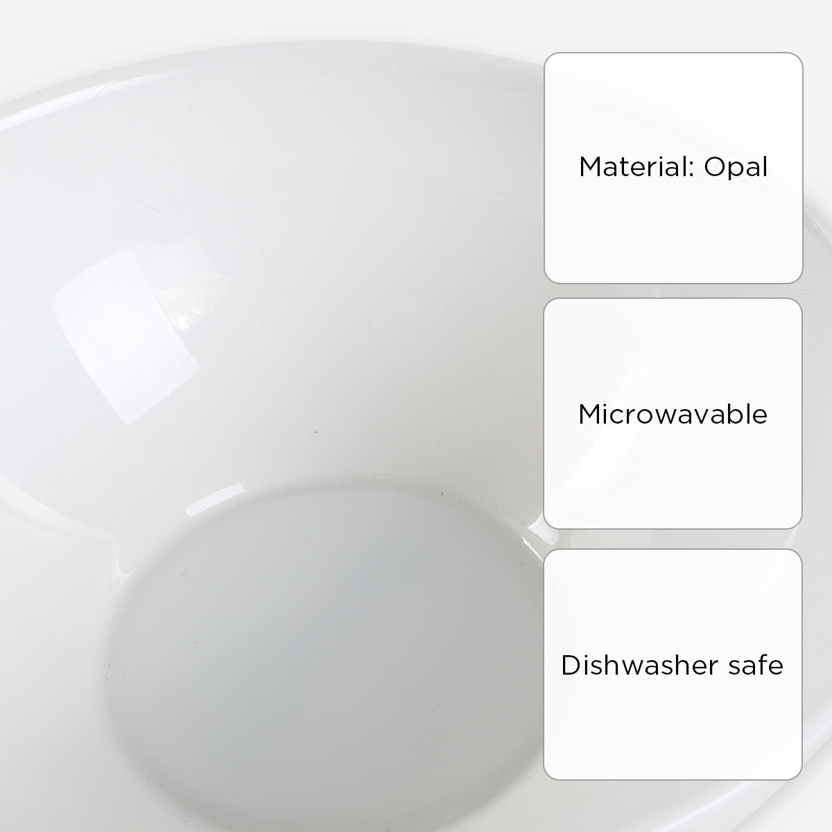 Bellagio Bowl Luna Series (White) - 7in.