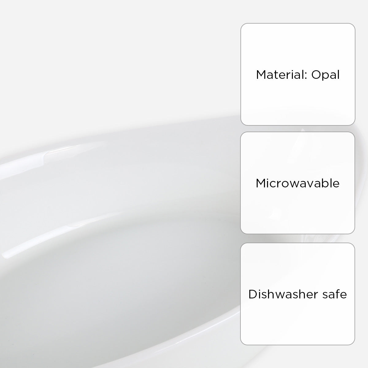Bellagio Lasagna Oval Serveware (White) - 11.5in.