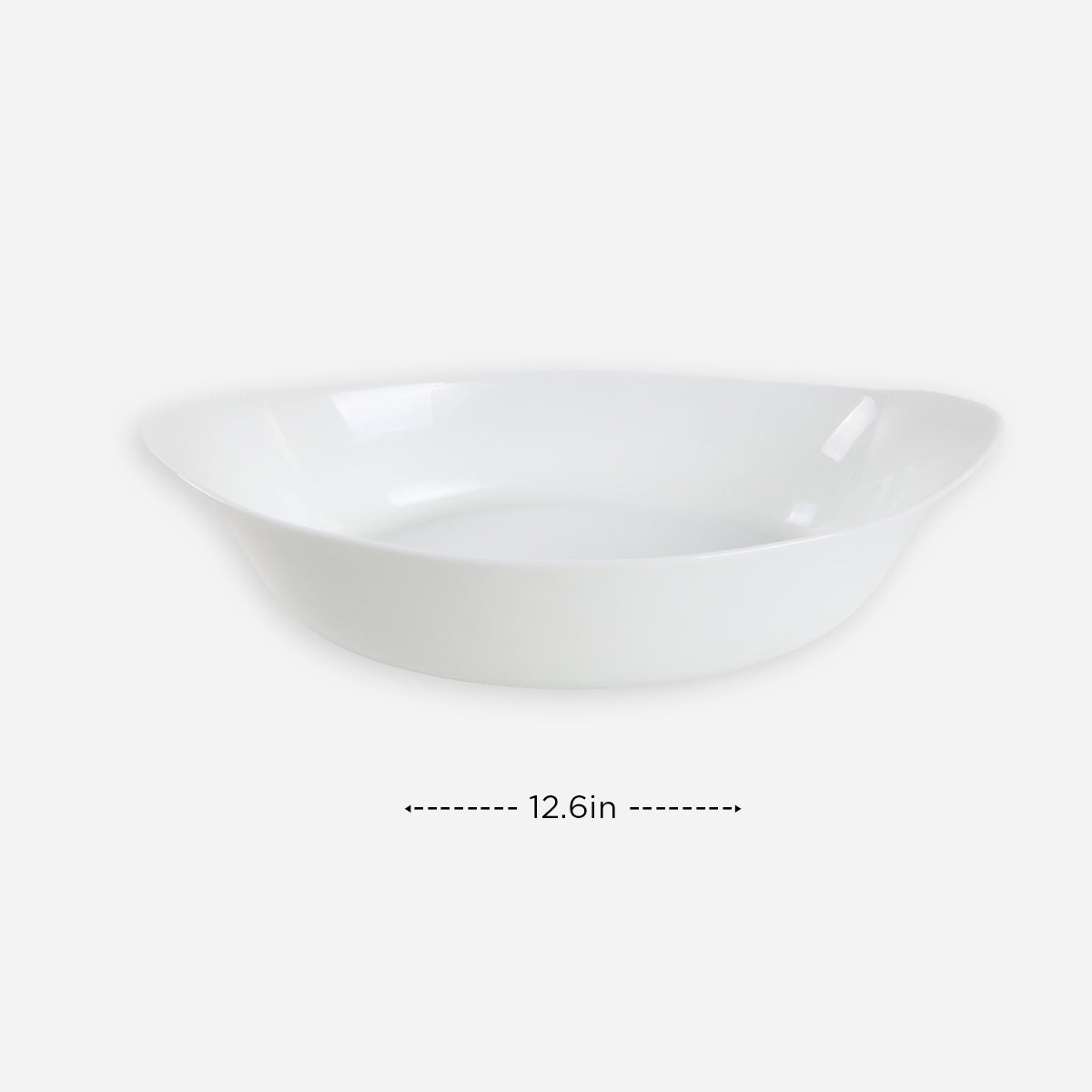 Bellagio Lasagna Oval Serveware (White) - 12.6in.