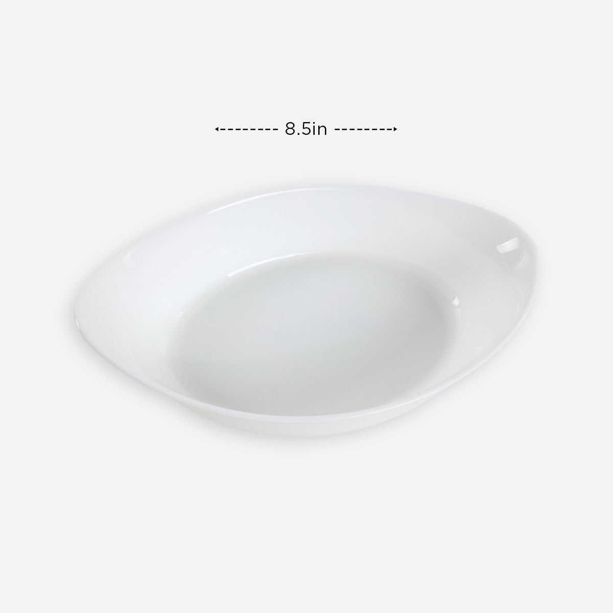 Bellagio Lasagna Oval Serveware (White) - 8.5in.