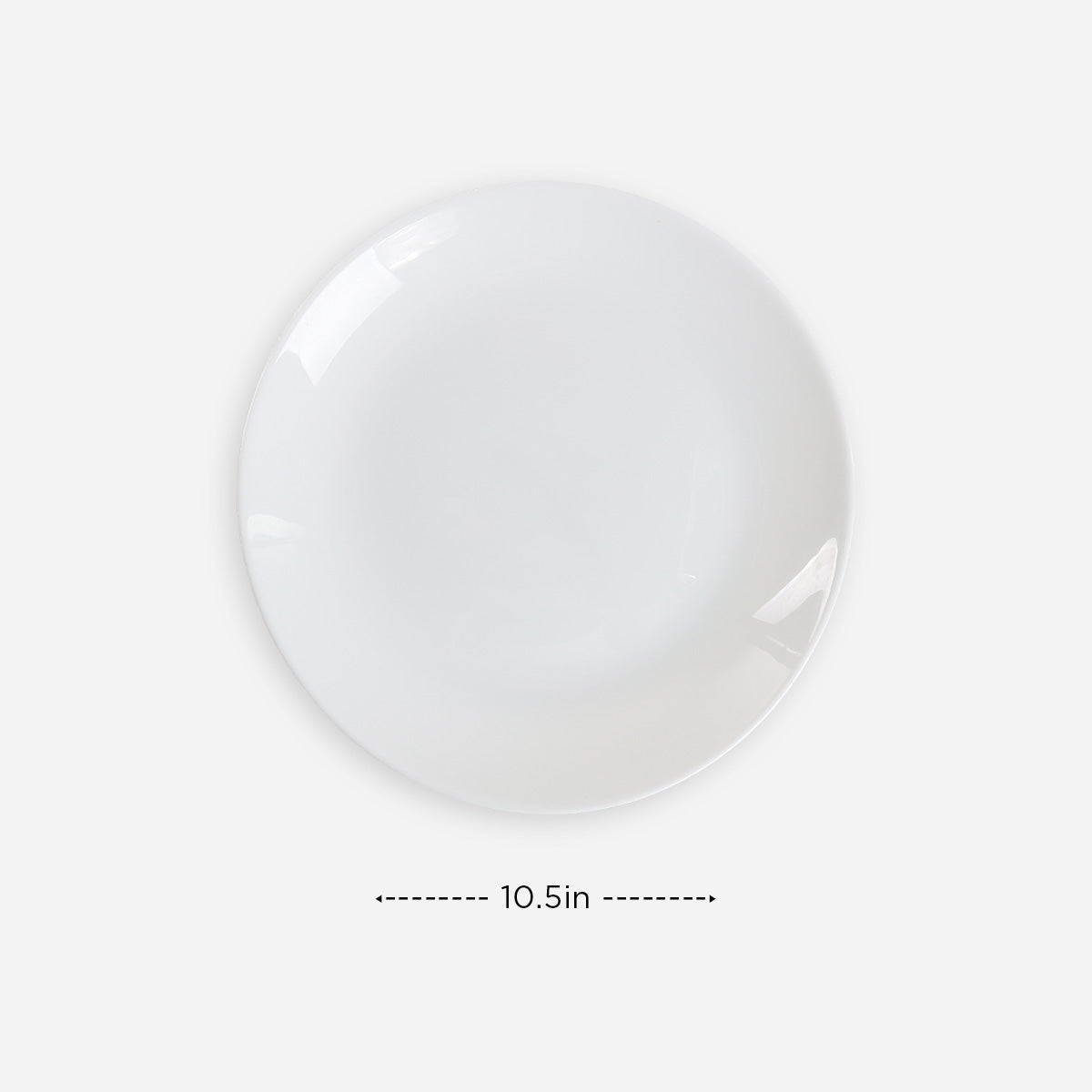Bellagio Luna Series Dinner Plate (White) - 10.5in.