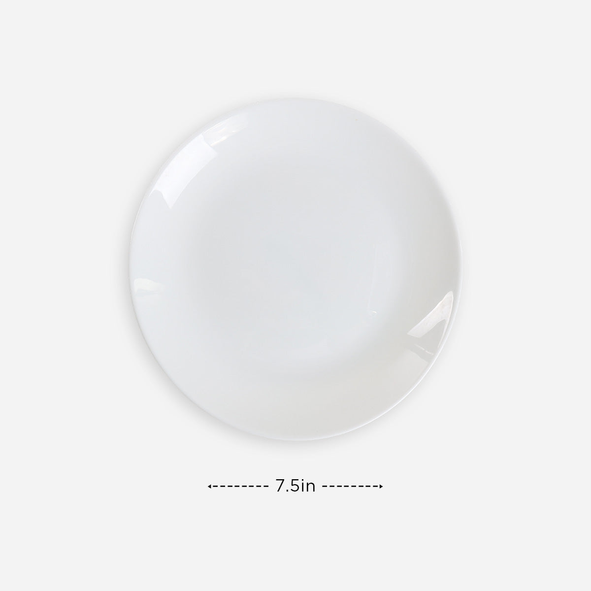 Bellagio Luna Series Dessert Plate (White) - 7.5in.