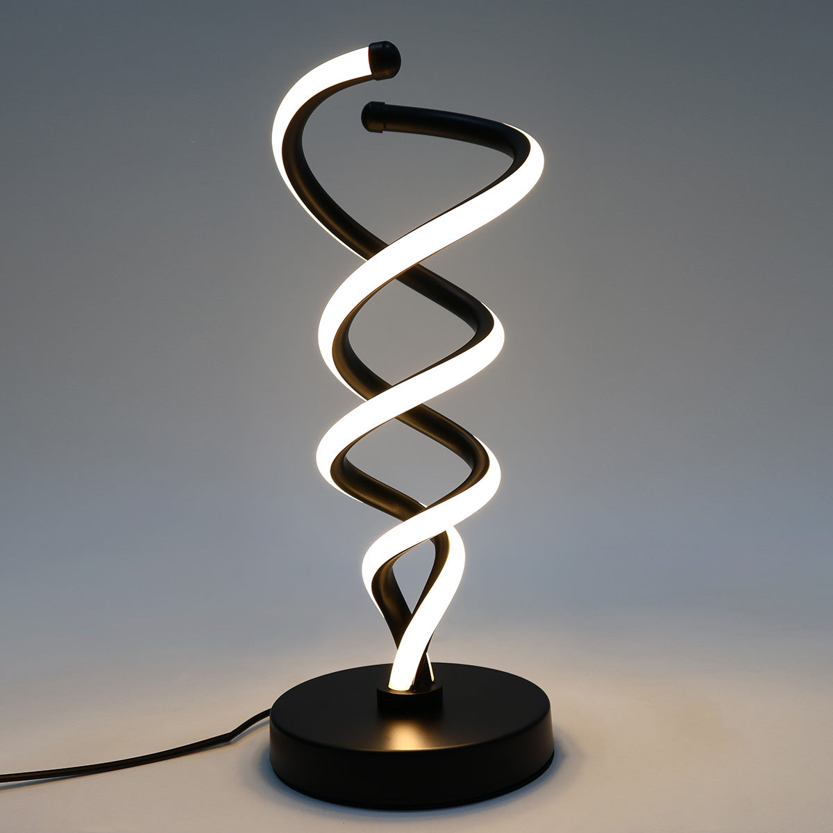 Lunarx Swirl Cone Table - Black