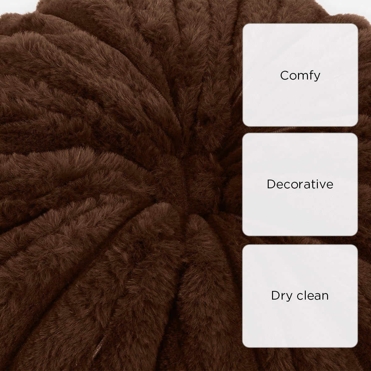 SM Home Button Cushion (Brown) - 35cm