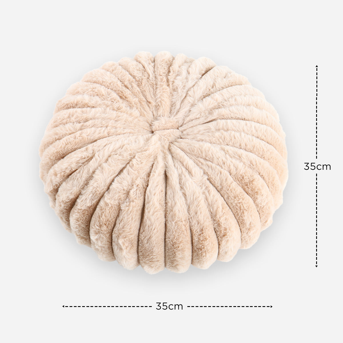 SM Home Button Cushion (Peach) - 35cm