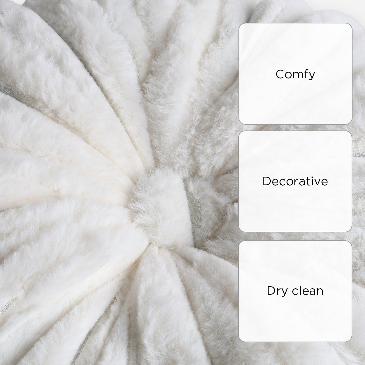 SM Home Button Cushion (White) - 35cm