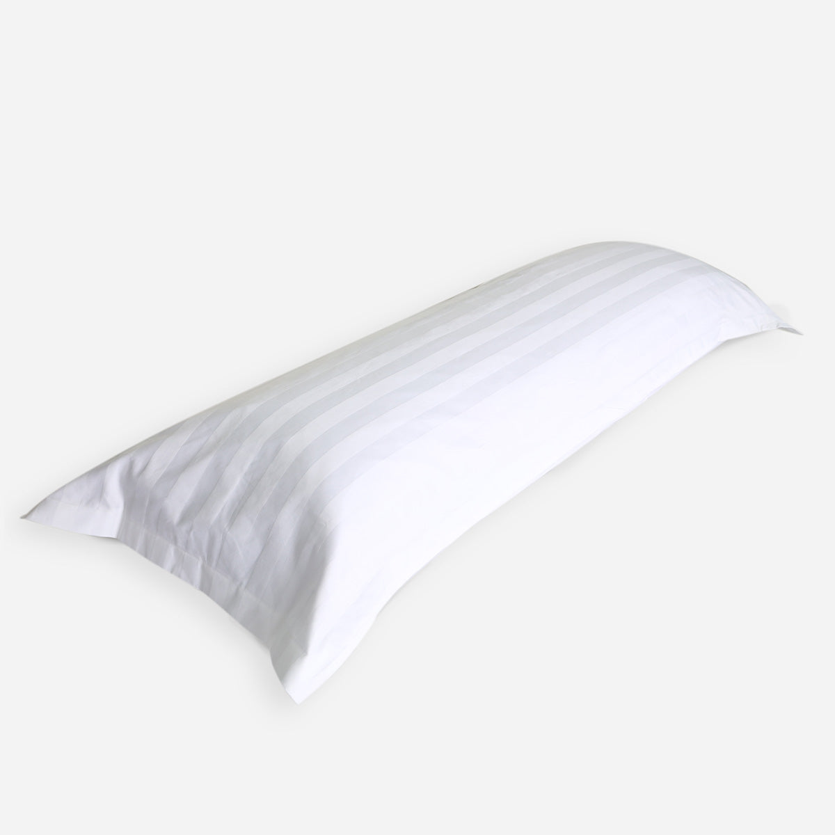 Ultima Linen Suite Collection Jacquard Body Sham (White) - 20x57in