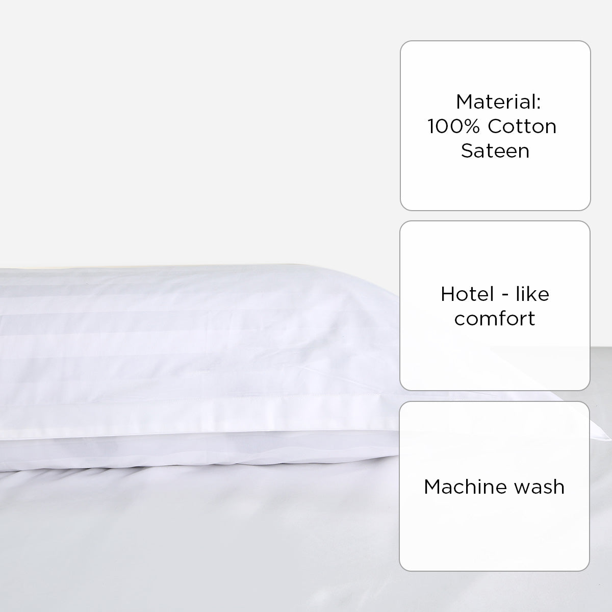 Ultima Linen Suite Collection Jacquard Body Sham (White) - 20x57in