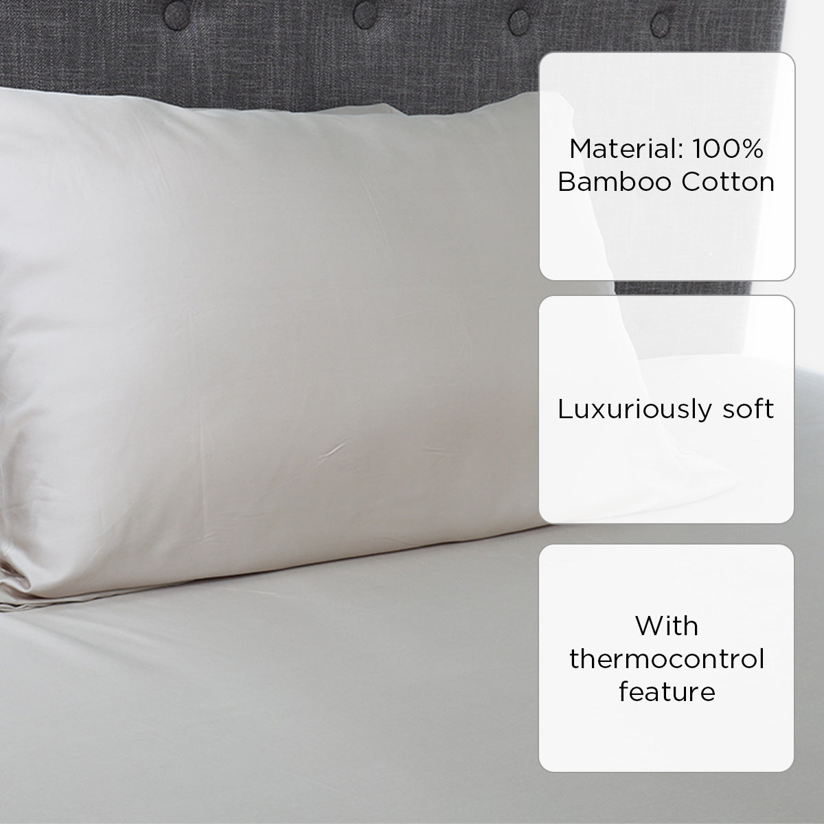 Canadian 3-Piece Mocca Bamboo Bedsheet Set - Queen