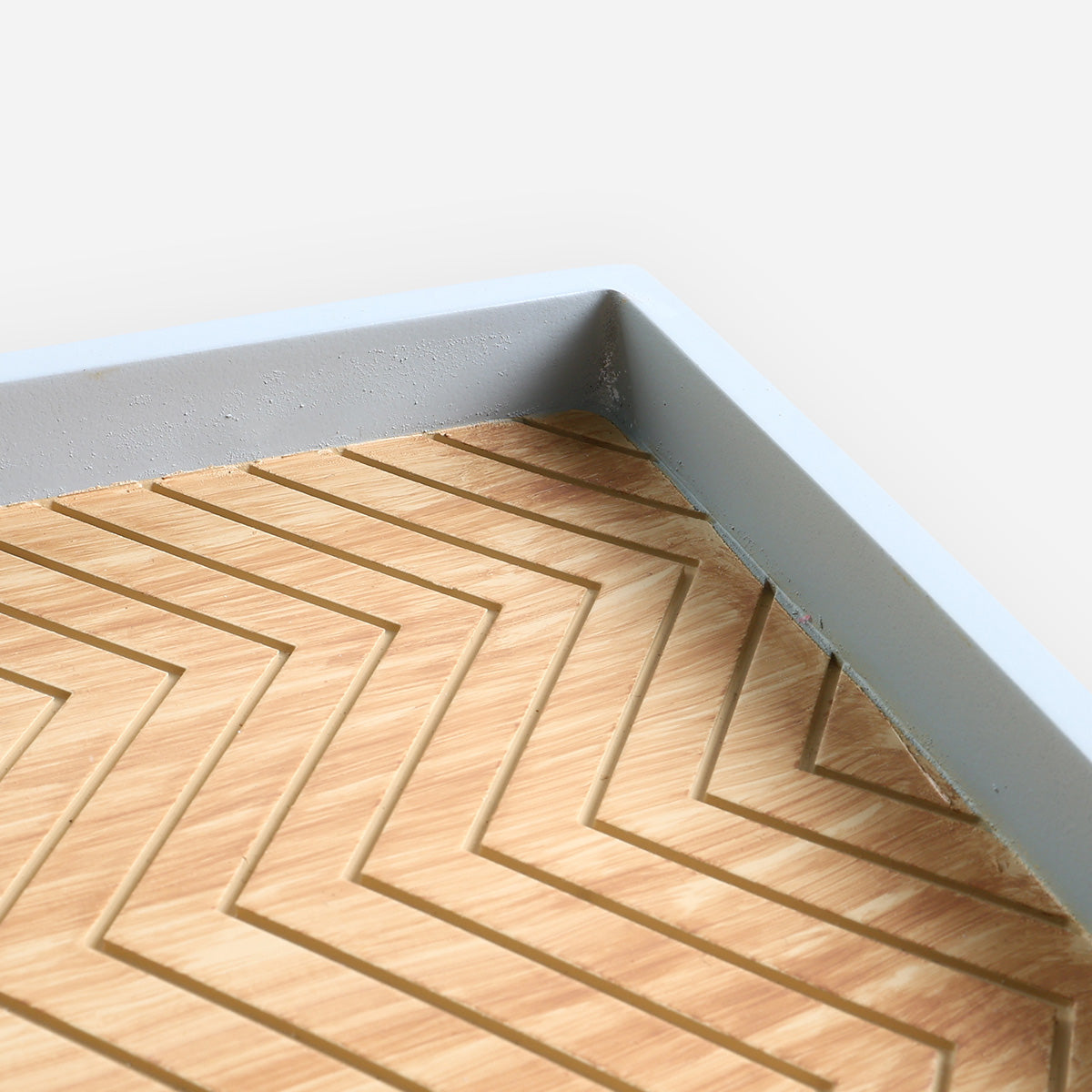 Cascade Wood Multi-Purpose Tray - Gray