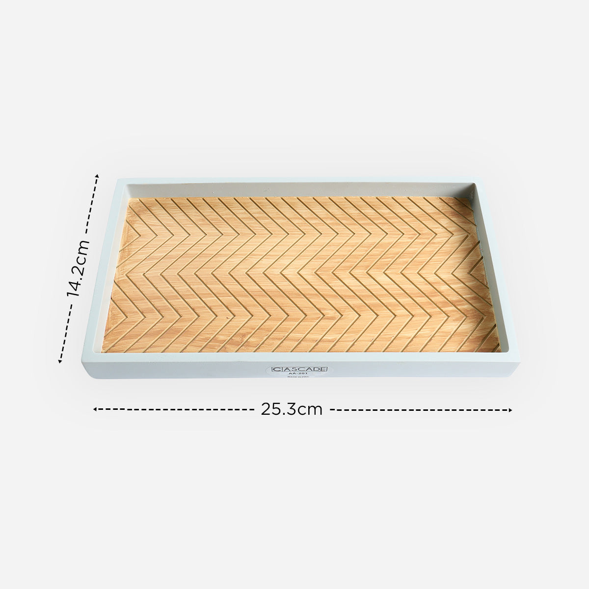 Cascade Wood Multi-Purpose Tray - Gray