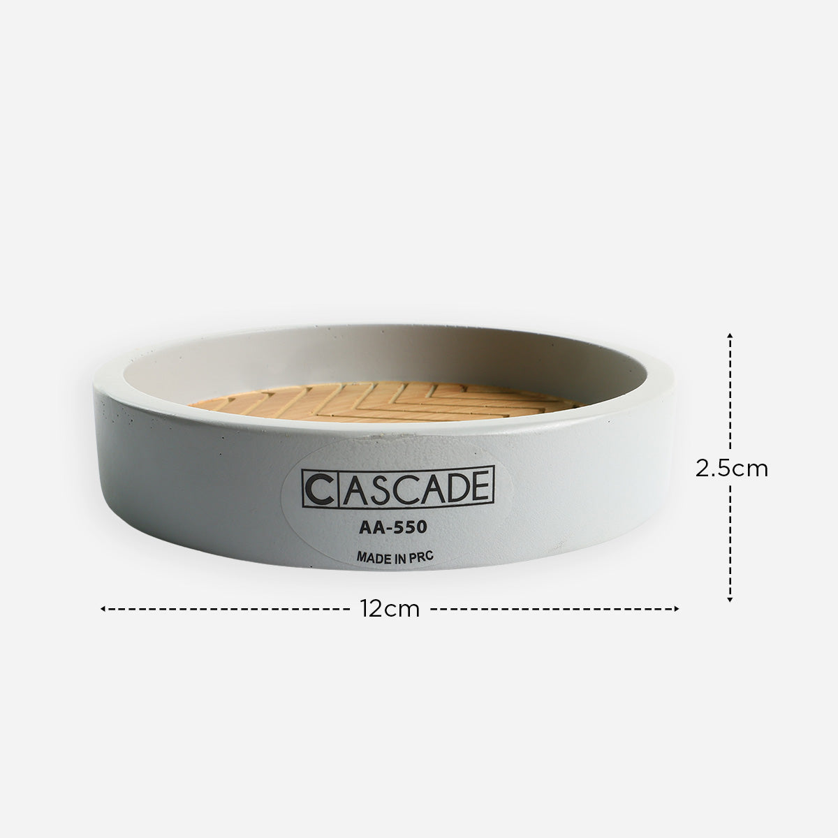 Cascade Wood Soap Dish - Gray