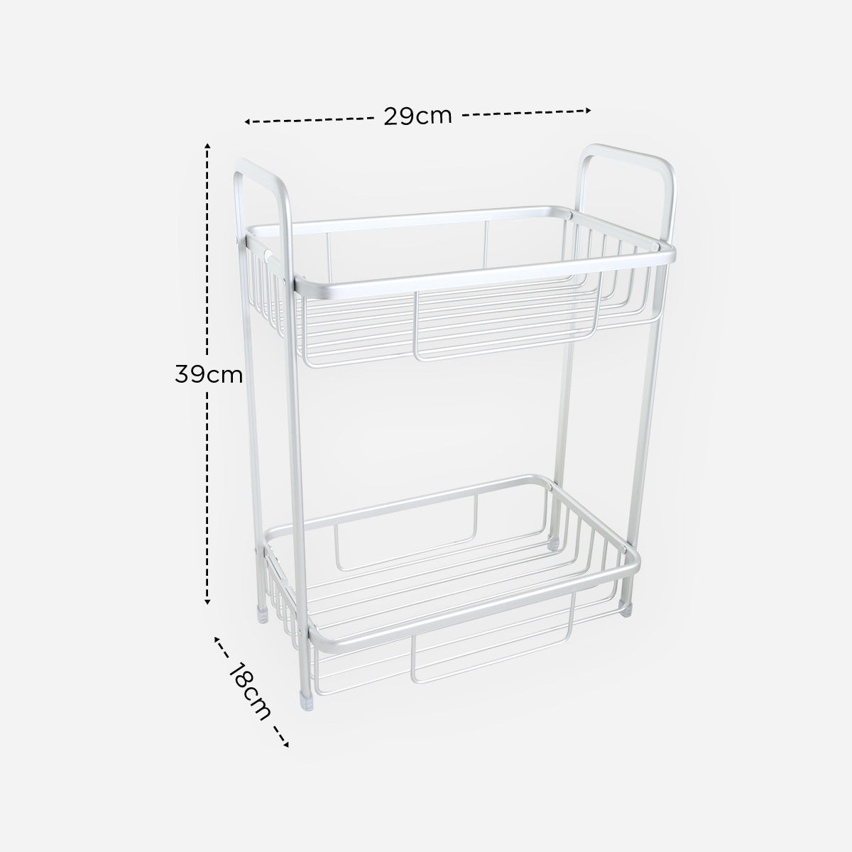 Cascade 2-Layer Aluminum Storage Rack