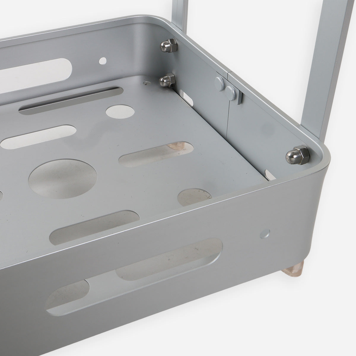 Cascade 2-Layer Rectangular Aluminum Storage Rack