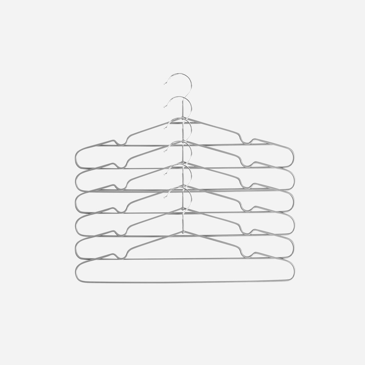 Cascade 6-Piece Non-Slip Metal Hangers