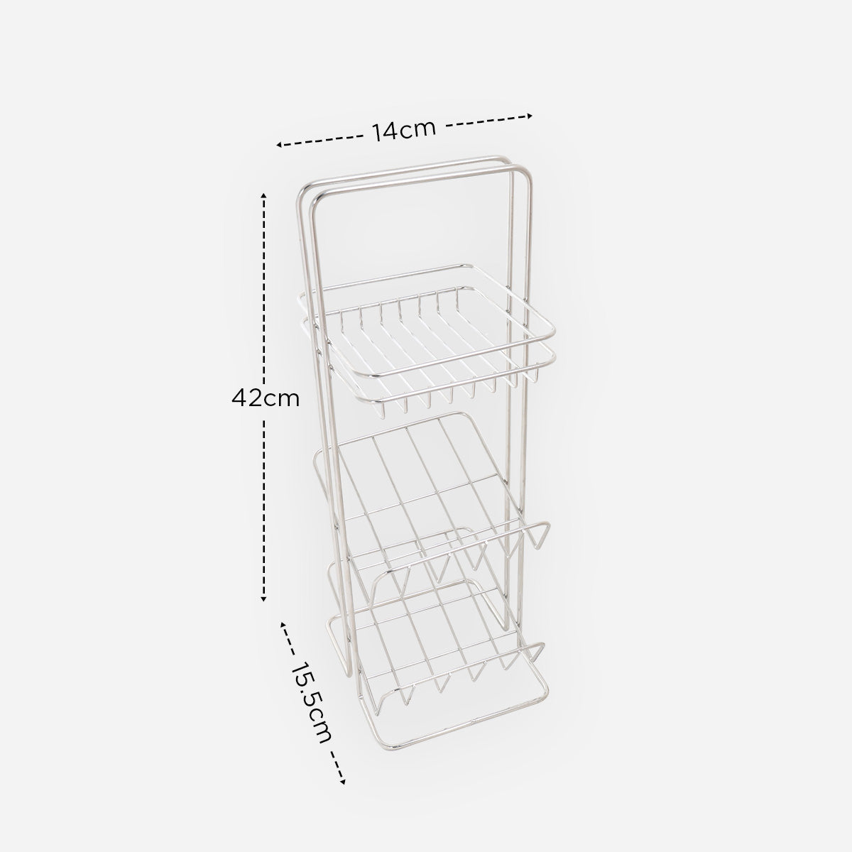 Cascade 3-Layer Stainless Steel Multi-Purpose Rack