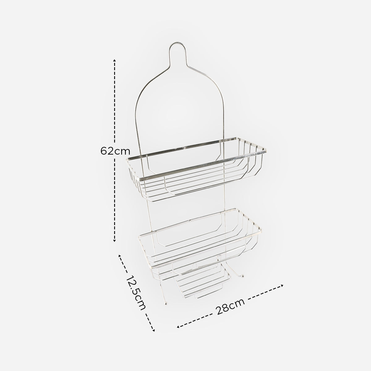Cascade 3-Layer Stainless Steel Bathroom Caddy