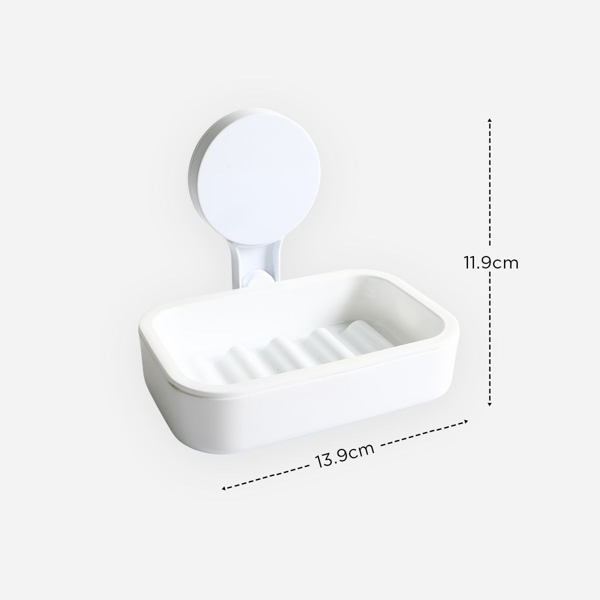 Cascade Suction Soap Holder - White