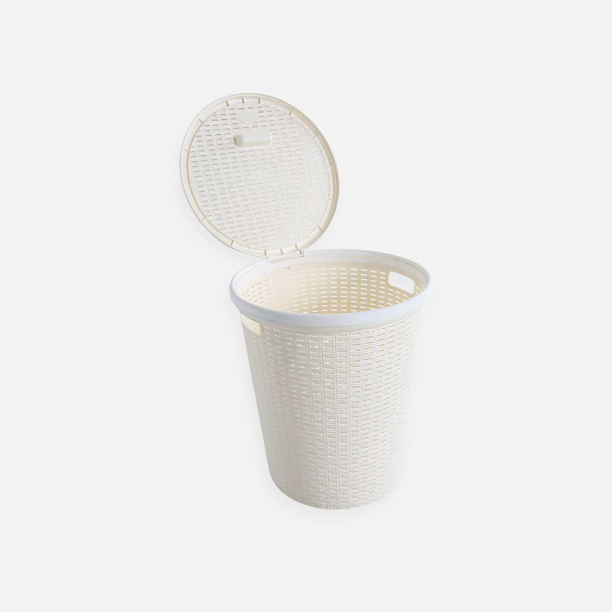 Cascade Round Basket (White) - Medium