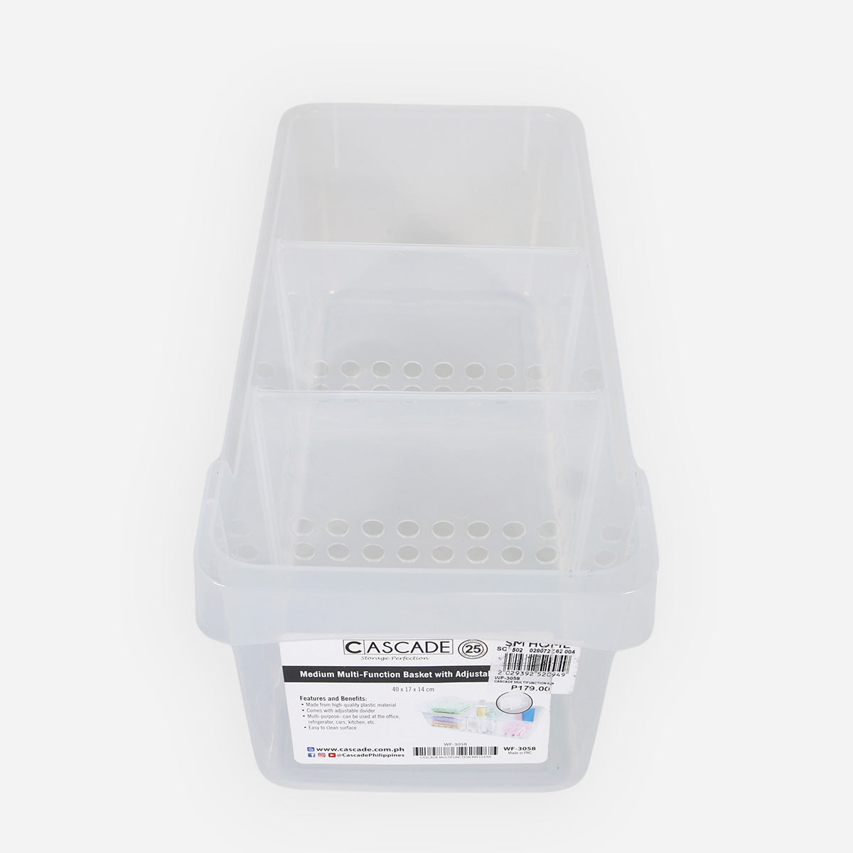 Cascade Multi-Function Bin (Clear) - Medium