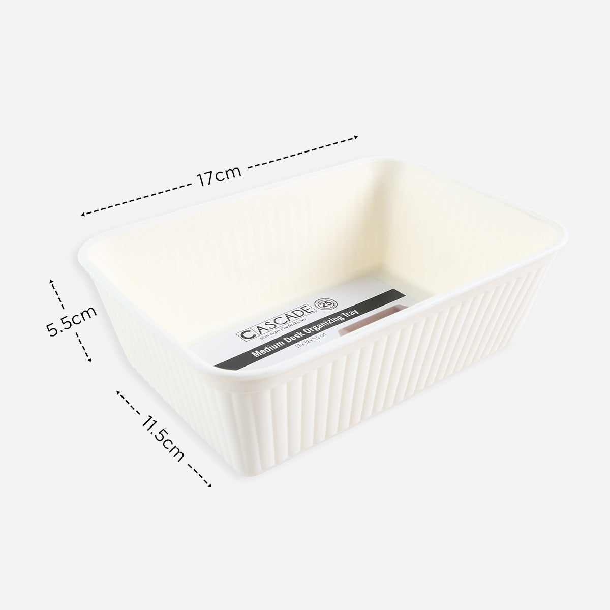 Cascade Desk Organizer Tray (Beige) - Large
