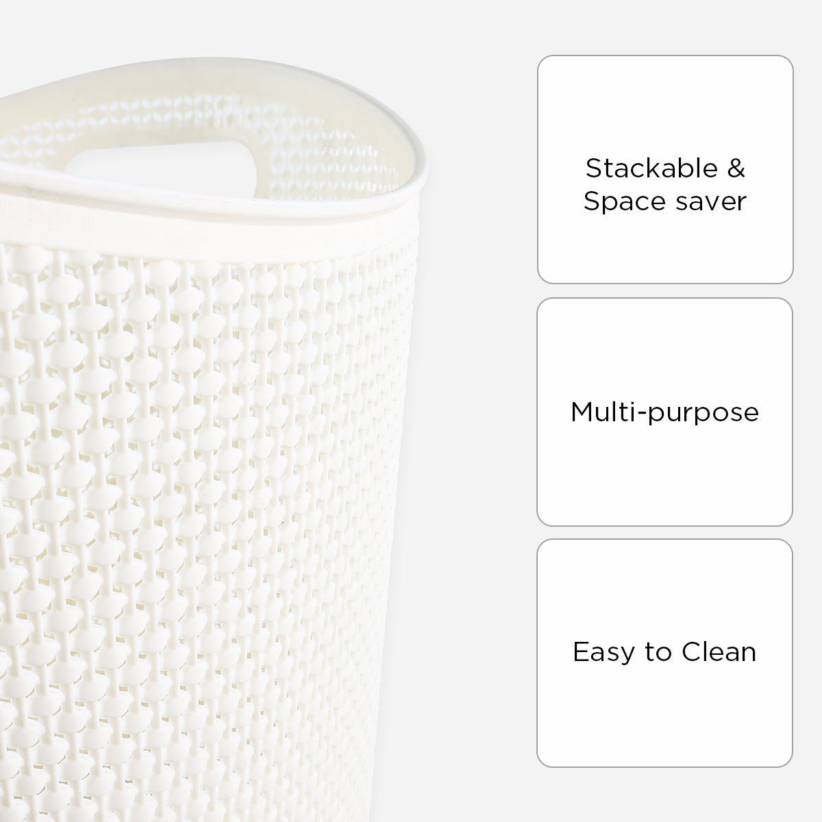 Cascade Weave Laundry Hamper