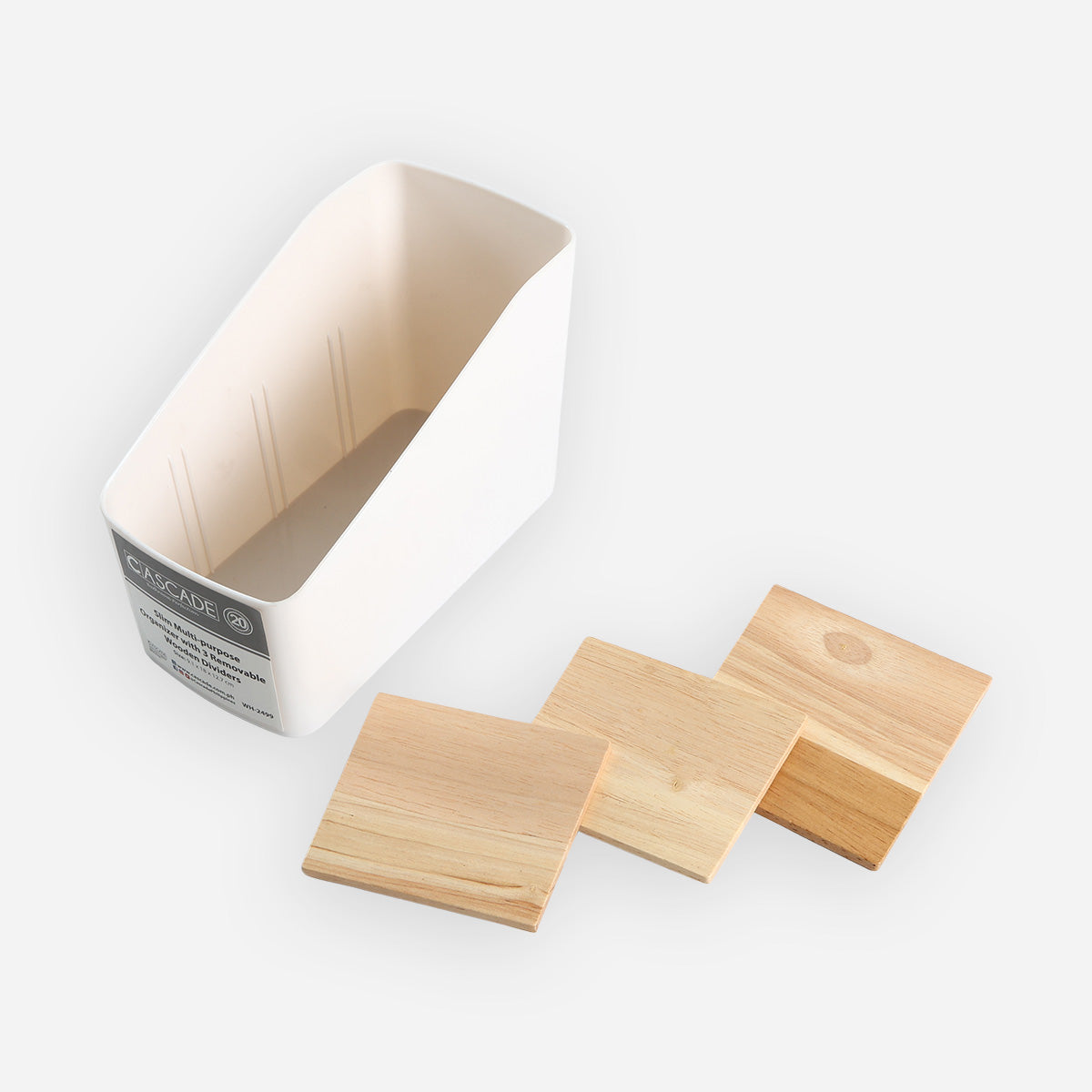 Cascade Slim Multi-Purpose Organizer - White