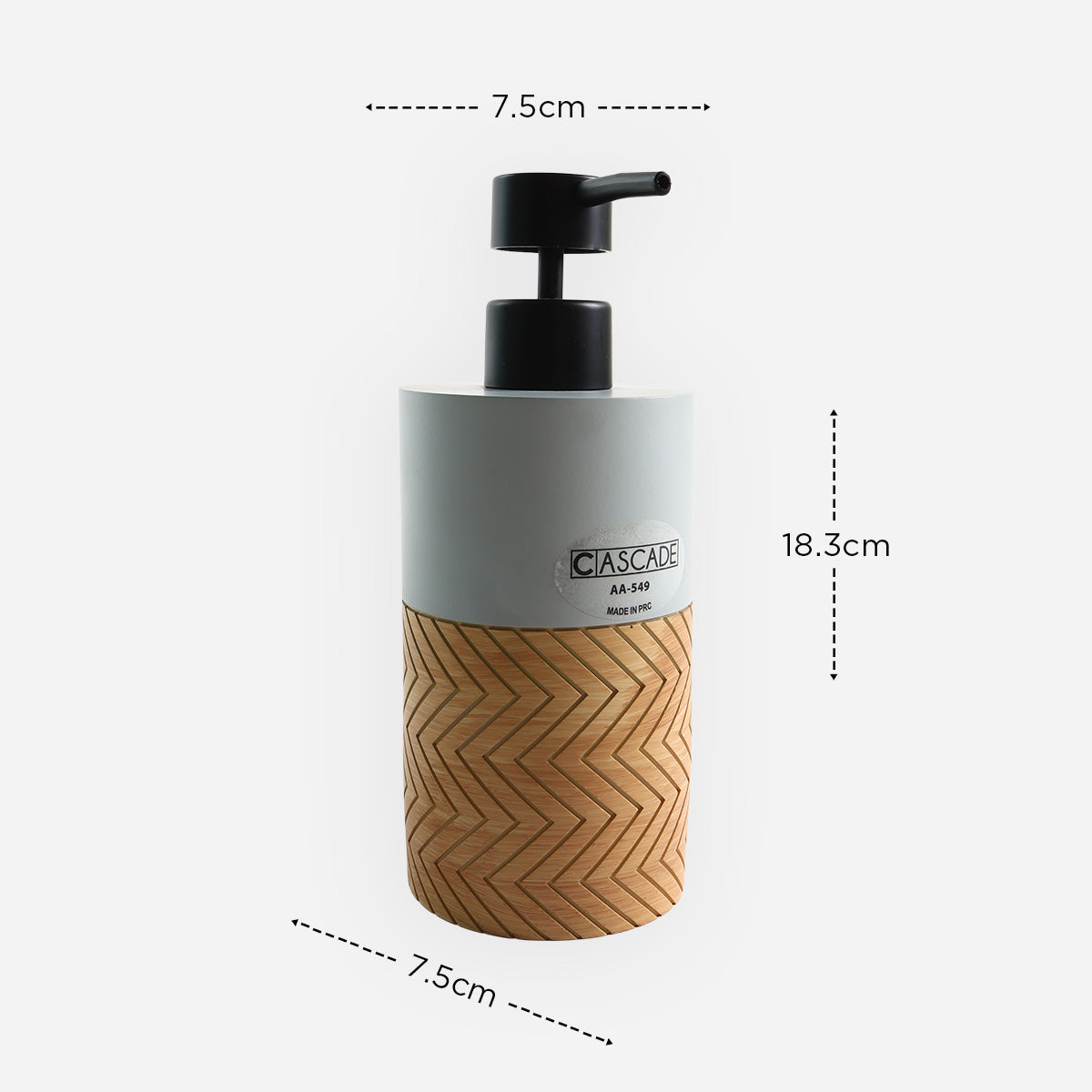 HWP-39257460:CASCADE_AA_549_GRAY_WOOD_SOAP_DISPENSER_POLYRESIN_-_39257460HWP_-_4.jpg