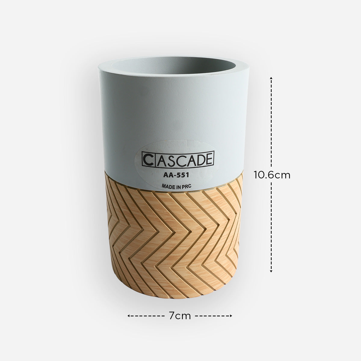 HWP-39257458:CASCADE_AA_551_GRAY_WOOD_TUMBLER_POLYRESIN_-_39257458HWP_-_1.jpg