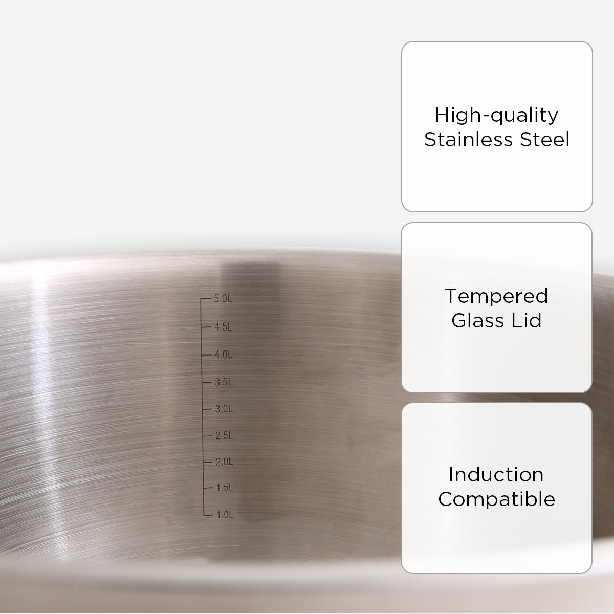 Metro Stainless Steel Casserole - 24cm