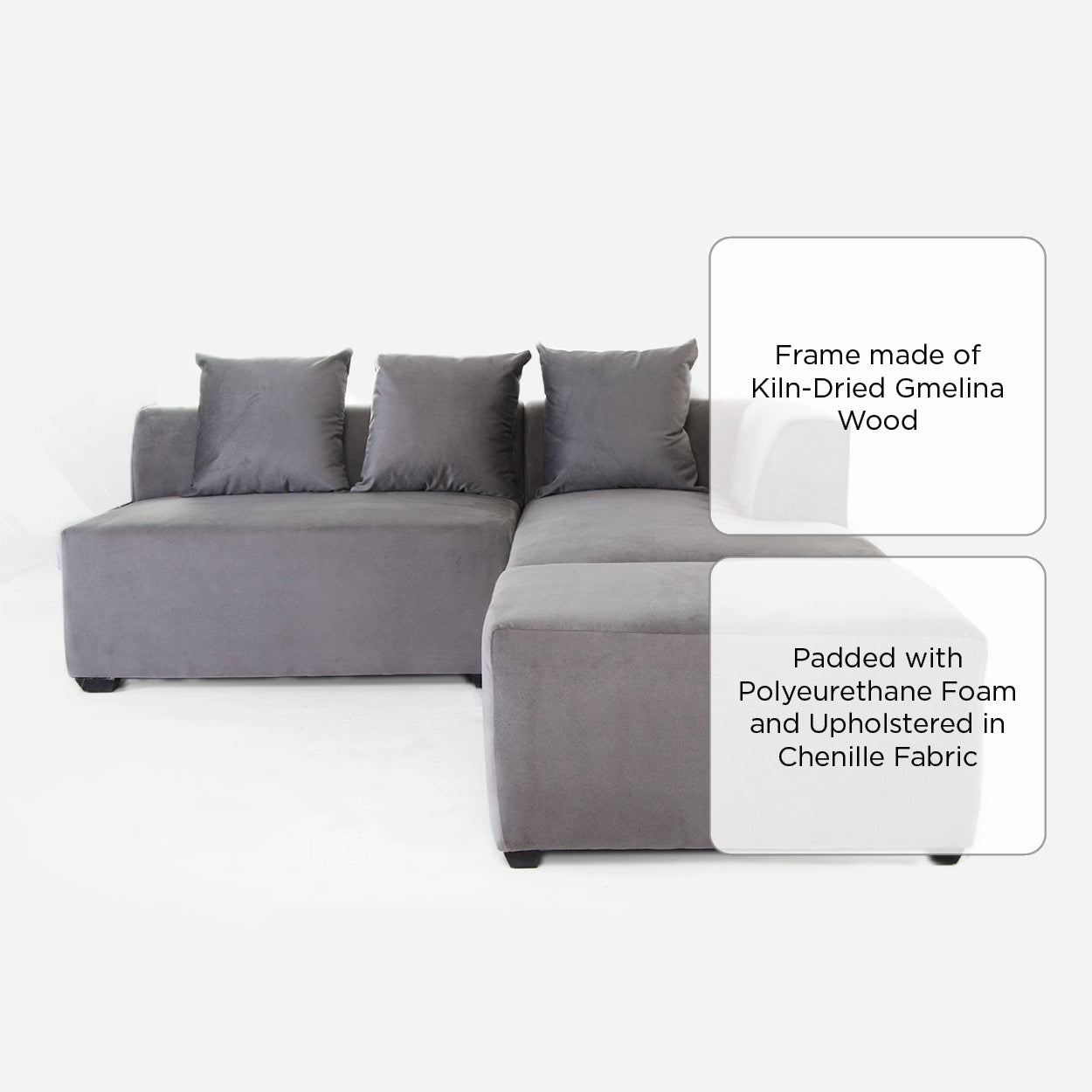 Champ Sectional Sofa - Gray