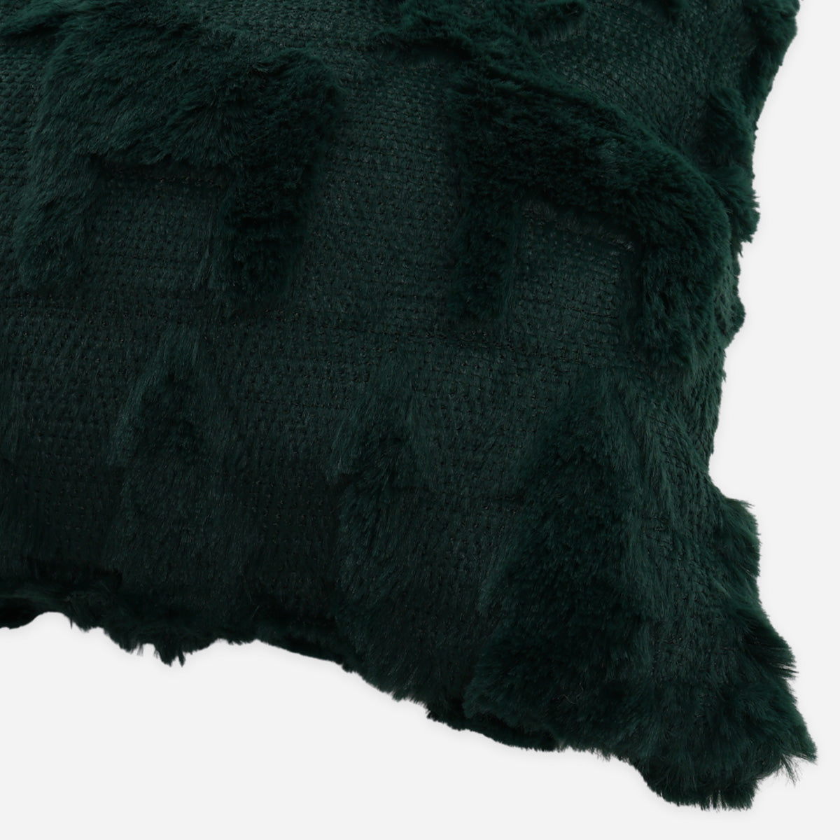 SM Home Christmas Furry Reindeer Fun Pillow (Green) - 12x20in.