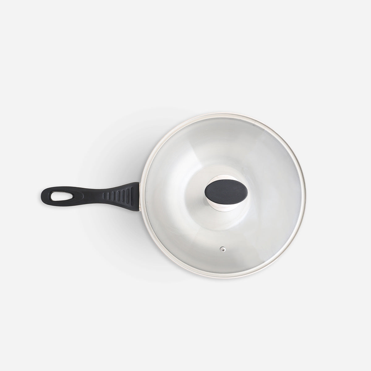 Metro Luna Stainless Steel Chinese Wok - 30cm