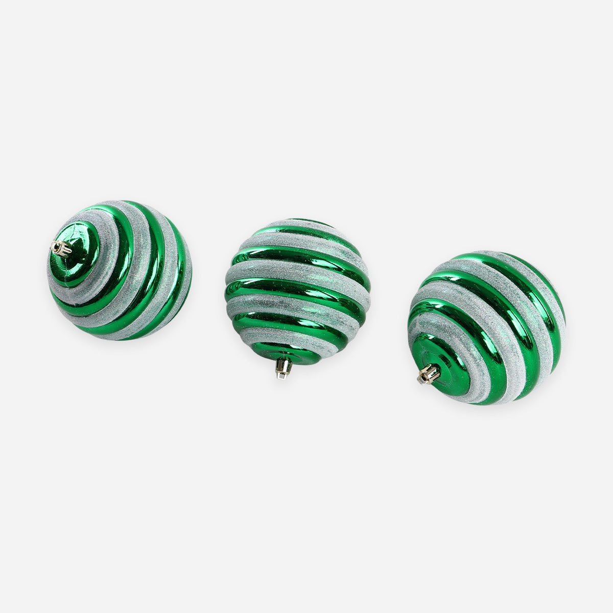 SM Home Set of 3 Christmas Balls (Green) - 10cm