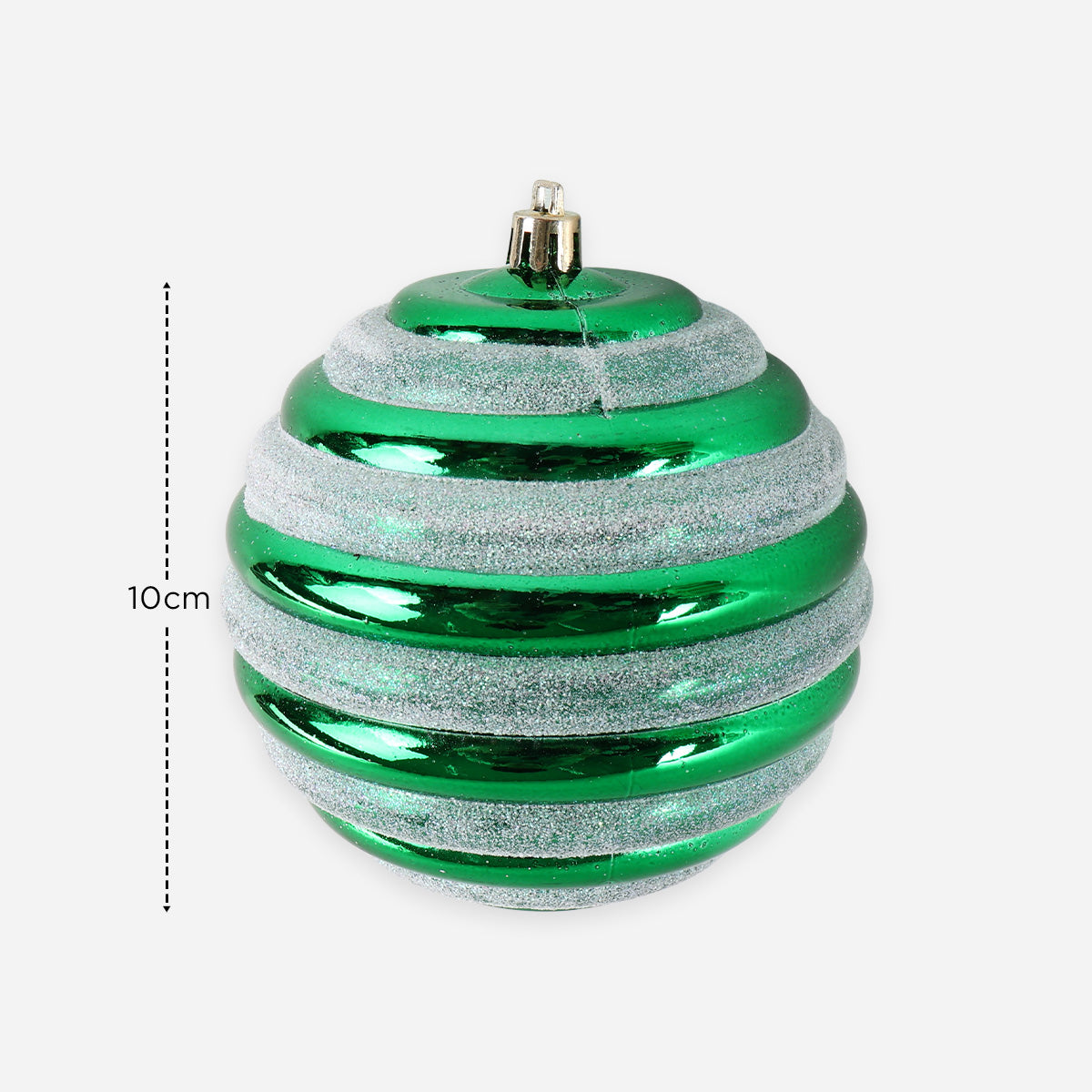 SM Home Set of 3 Christmas Balls (Green) - 10cm