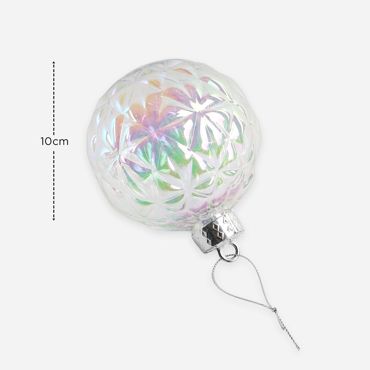 SM Home Set of 3 Christmas Balls (White) - 10cm