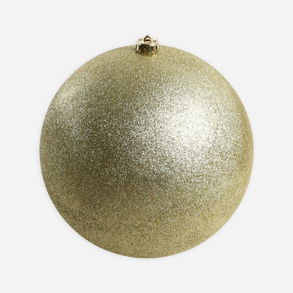 SM Home 1-Piece Christmas Glitter Ball  (Gold) - 15cm