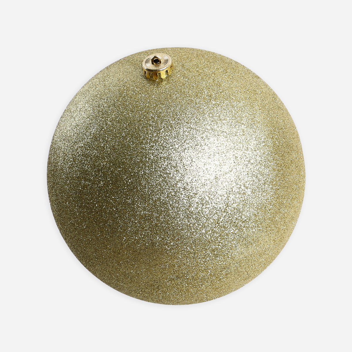 SM Home 1-Piece Christmas Glitter Ball  (Gold) - 15cm