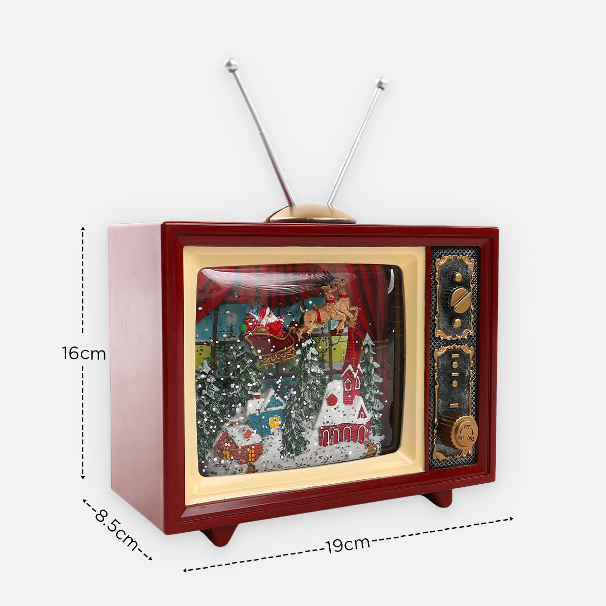 SM Home Christmas Music Box (Red) - 19x16cm