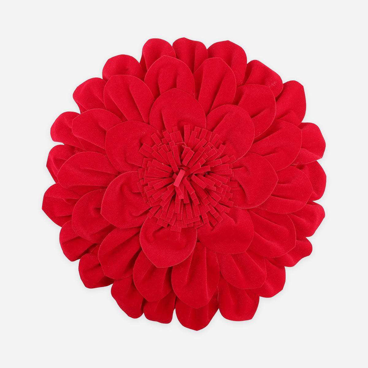 SM Home Christmas Petal Pillow Round - Red