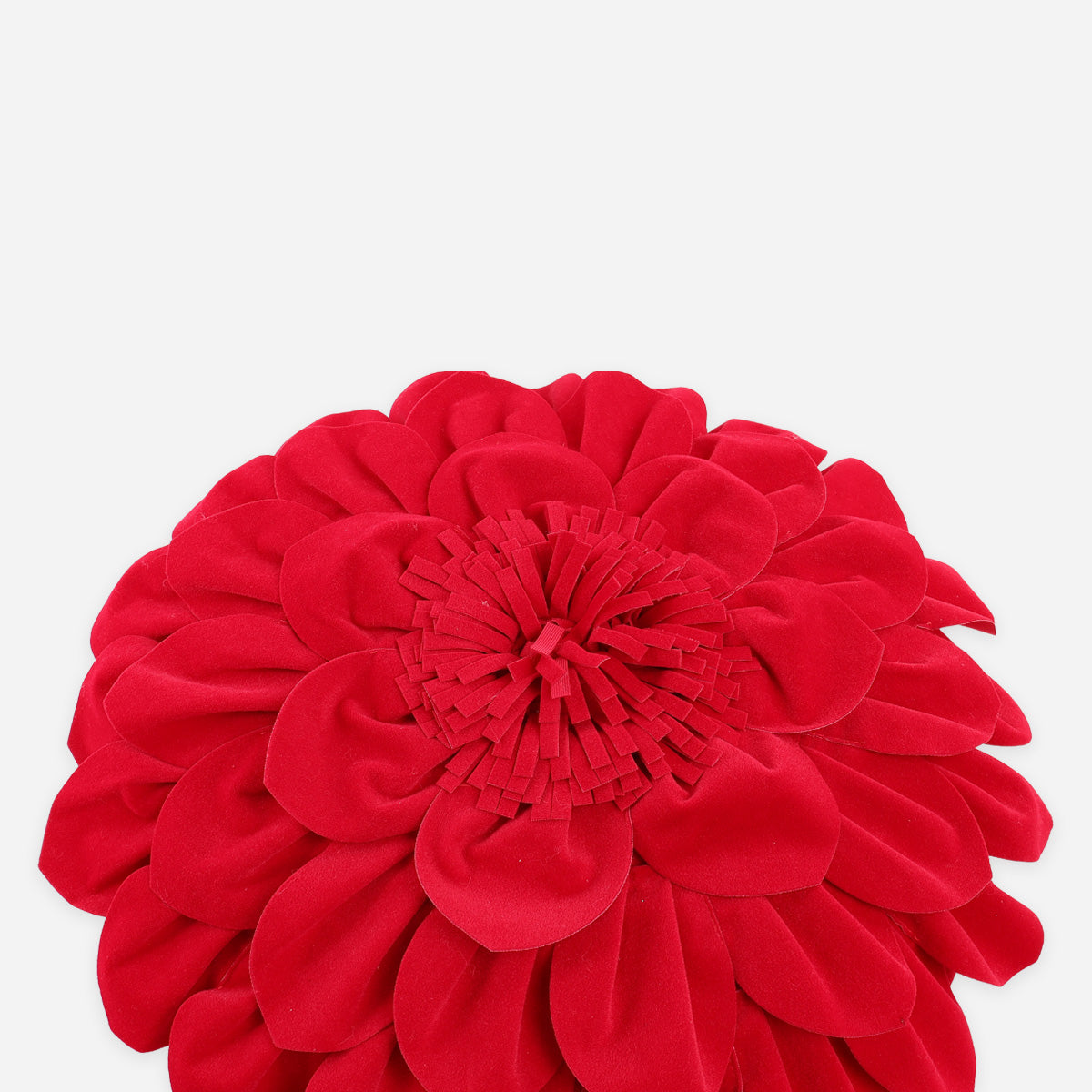 SM Home Christmas Petal Pillow Round - Red