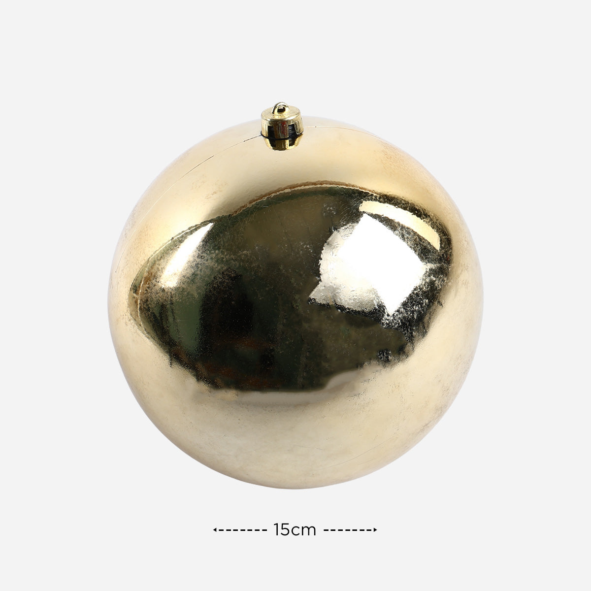 SM Home 1-Piece Christmas Shiny Ball  (Gold) - 15cm