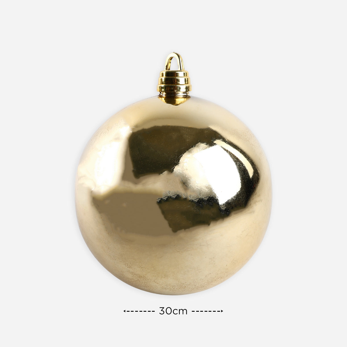 SM Home 1-Piece Christmas Shiny Ball  (Gold) - 30cm