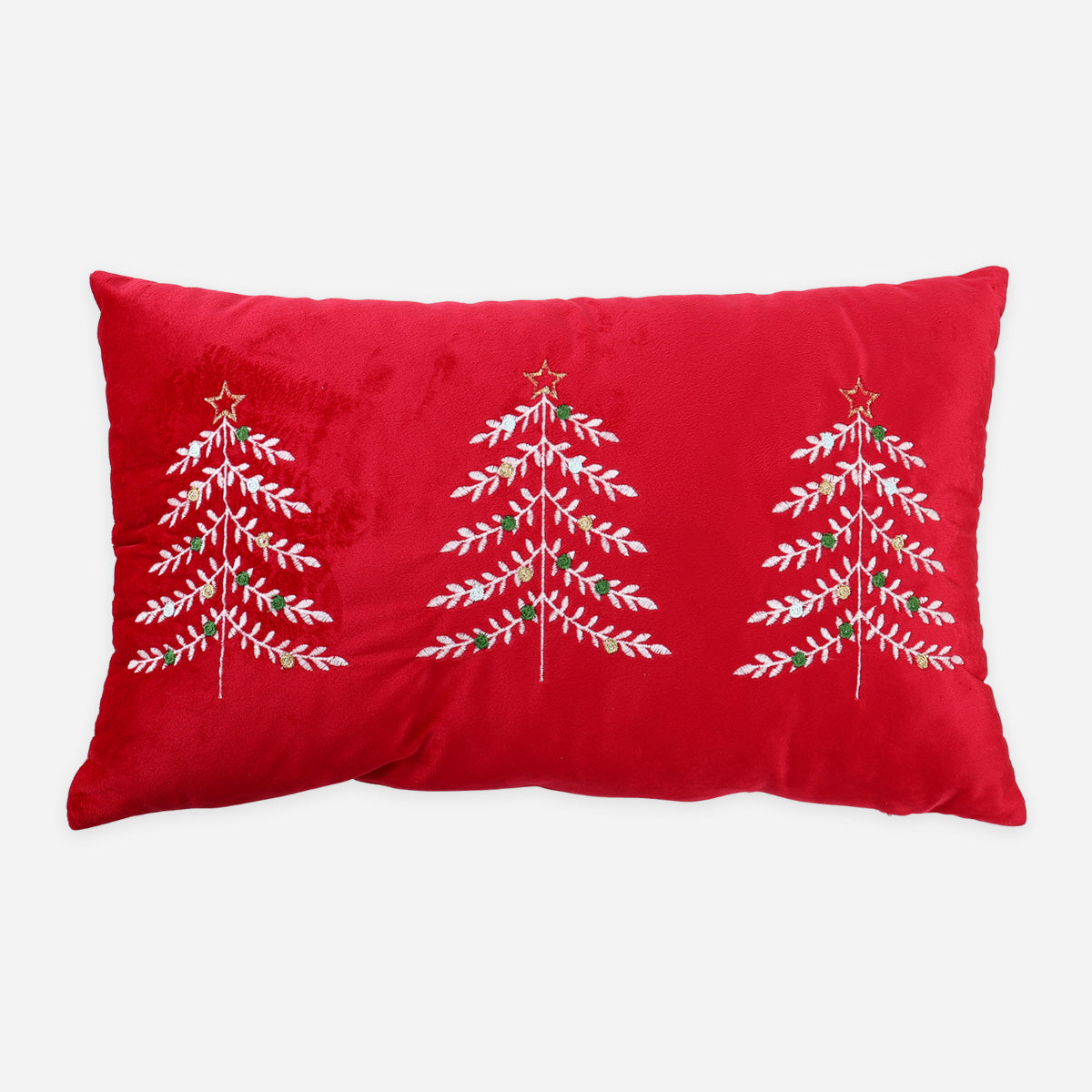 SM Home Christmas White Tree Fun Pillow - 12x20in.