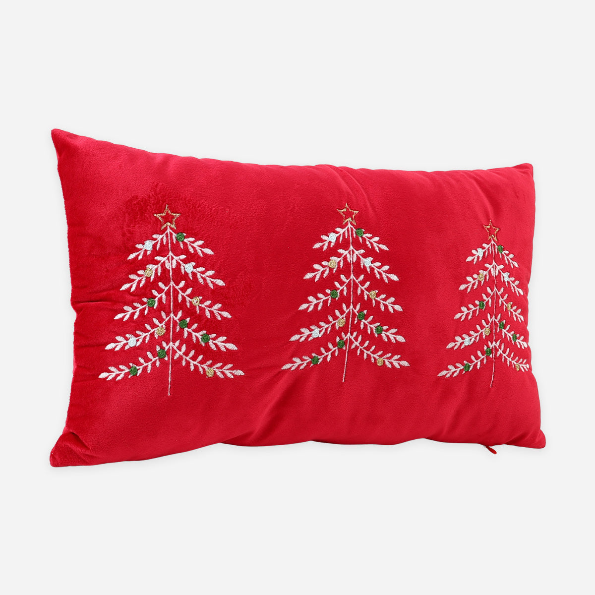 SM Home Christmas White Tree Fun Pillow - 12x20in.