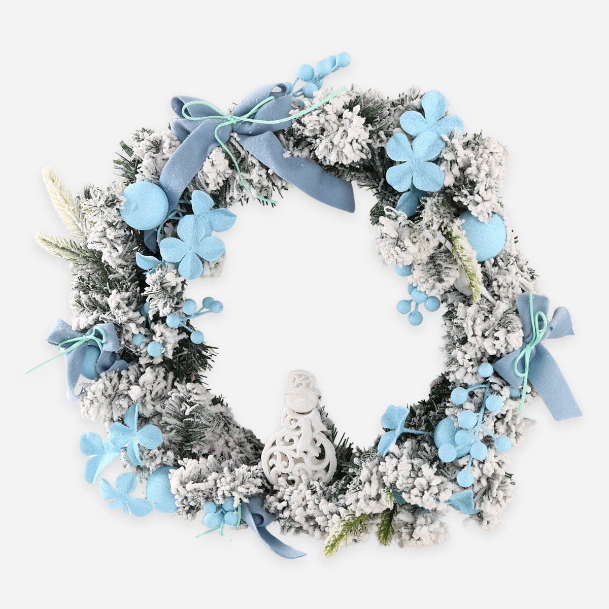 SM Home Christmas Wreath (Blue/White) - 50cm