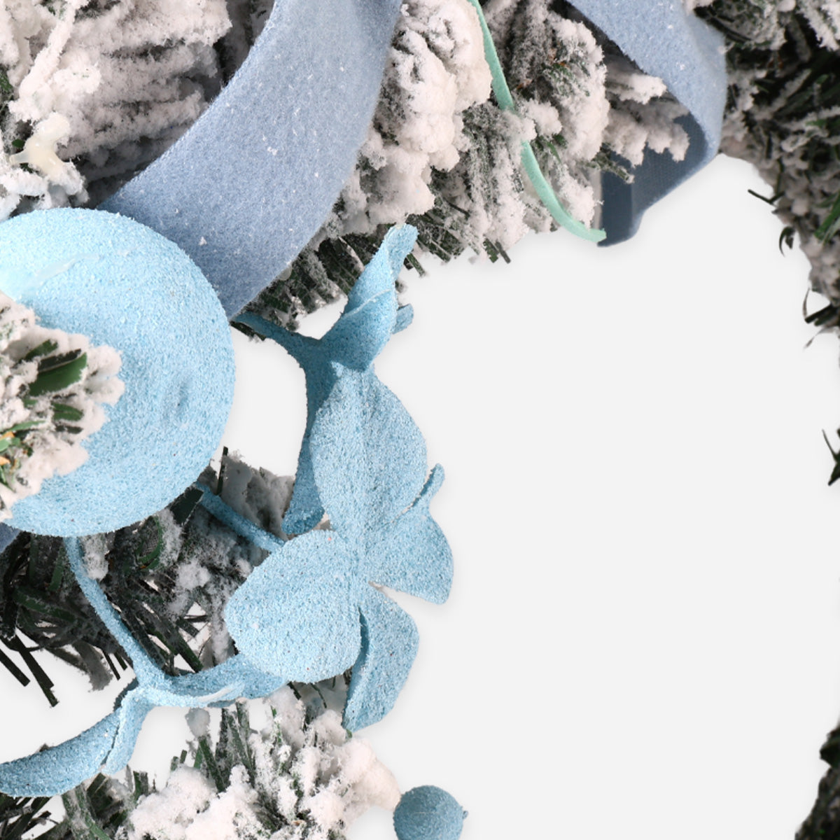 SM Home Christmas Wreath (Blue/White) - 50cm