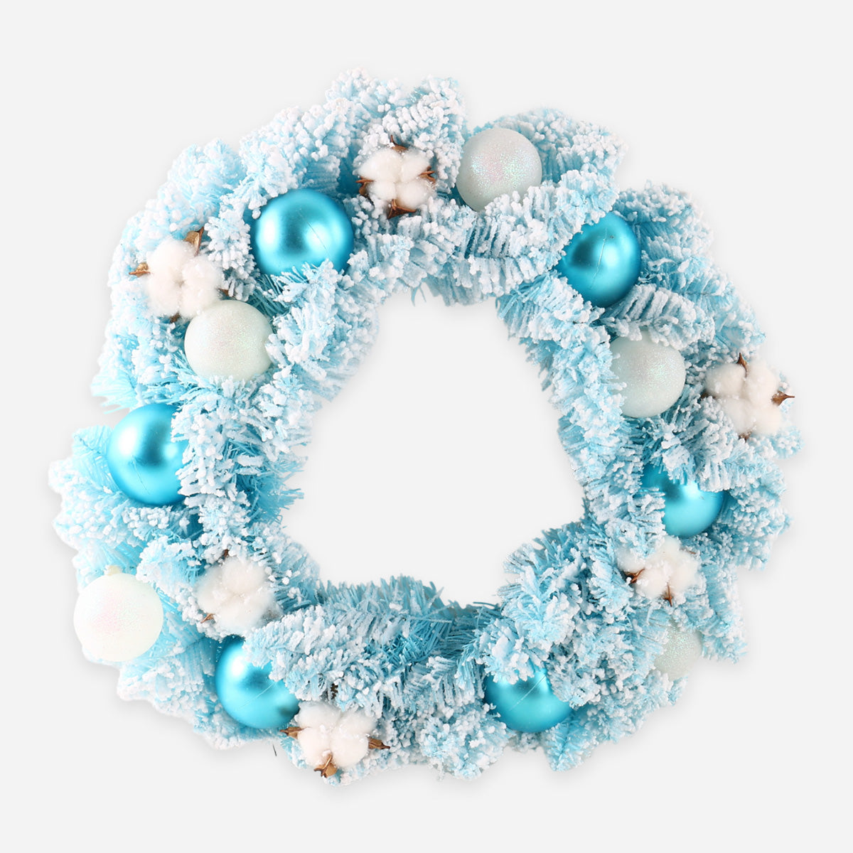 SM Home Christmas Wreath (White/Blue) - 50cm